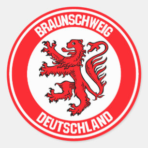 Sticker Rond Emblème rond Braunschweig