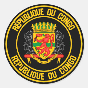 Sticker Rond Emblème Rond Congo