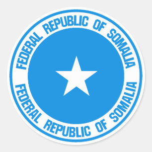 Sticker Rond Emblème rond de la Somalie