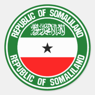 Sticker Rond Emblème rond de Somaliland