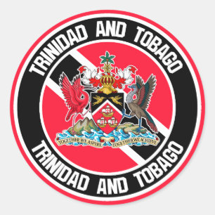 Sticker Rond Emblème rond de Trinité-et-Tobago