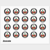 Sticker Rond Emblème rond Magdeburg (Feuille)