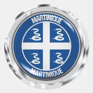 Sticker Rond Emblème rond martiniquais