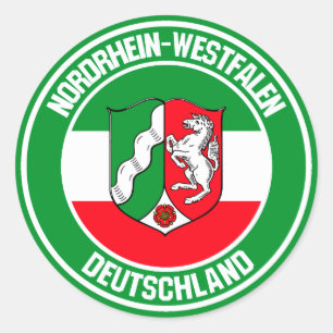 Sticker Rond Emblème rond Nordrhein-Westfalen
