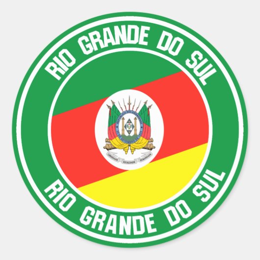 Sticker Rond Emblème rond Rio Grande do Sul (Devant)