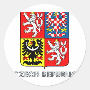Sticker Rond Emblème tchèque