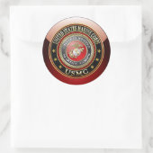 Sticker Rond Emblème USMC [Edition spéciale] [3D] (Sac)