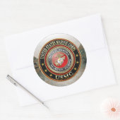 Sticker Rond Emblème USMC [Edition spéciale] [3D] (Enveloppe)