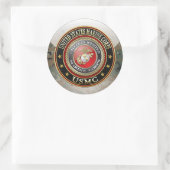 Sticker Rond Emblème USMC [Edition spéciale] [3D] (Sac)