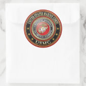 Sticker Rond Emblème USMC [Edition spéciale] [3D] (Sac)