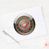 Sticker Rond Emblème USMC [Edition spéciale] [3D] (Enveloppe)