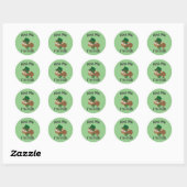 Sticker Rond Embrasse-moi Je suis Irlandais Yak (Feuille)