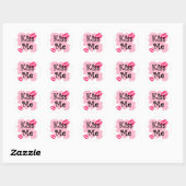 Sticker Rond embrasser (Feuille)