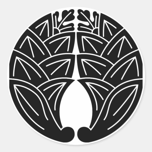 Sticker Rond Embrasser les géants japonais (Devant)