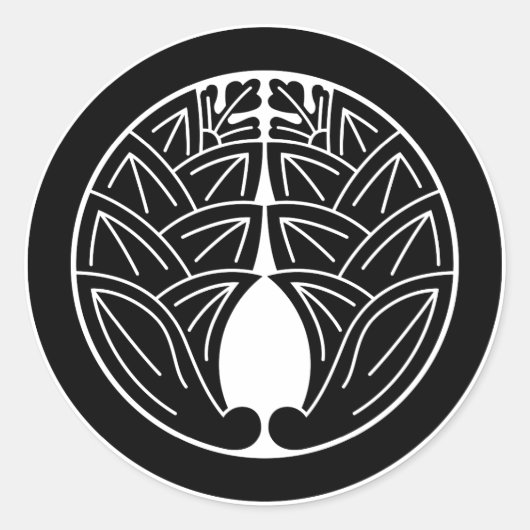 Sticker Rond Embrasser les géants japonais en cercle (Devant)