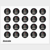 Sticker Rond Embrassez la conception de la neurodiversité pour  (Feuille)