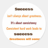 Sticker Rond Embrassez le voyage (Devant)