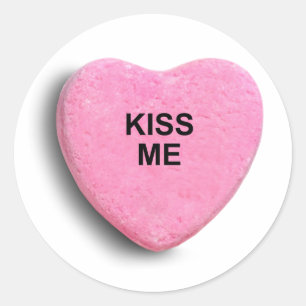 STICKER ROND EMBRASSEZ-MOI