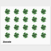 Sticker Rond Embrassez-moi, c'est la Saint-Patrick un peu éméch (Feuille)