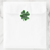 Sticker Rond Embrassez-moi, c'est la Saint-Patrick un peu éméch (Sac)
