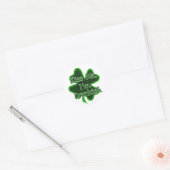 Sticker Rond Embrassez-moi, c'est la Saint-Patrick un peu éméch (Enveloppe)