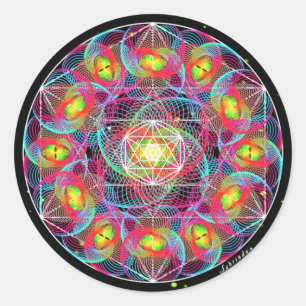 Sticker Rond Embrayage de motif