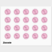 Sticker Rond Embrous et baisers (Feuille)