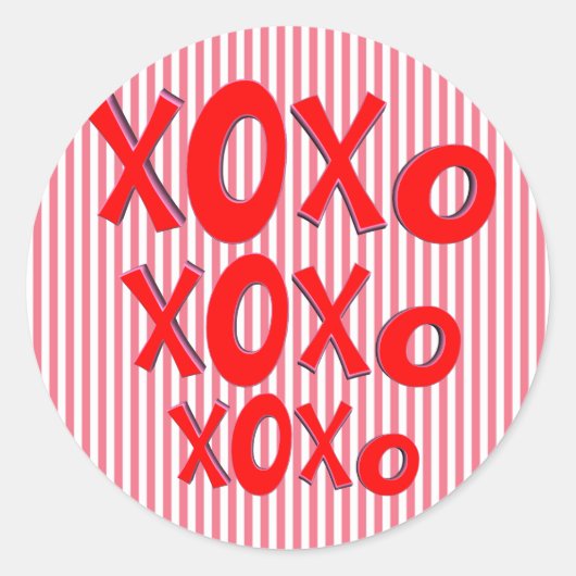 Sticker Rond Embrous Et Baisers (Devant)