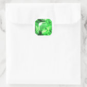 Sticker Rond Emerald, vert vif (Sac)