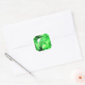 Sticker Rond Emerald, vert vif (Enveloppe)