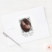 Sticker Rond Emily Brontë (Enveloppe)