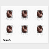 Sticker Rond Emily Brontë (Feuille)