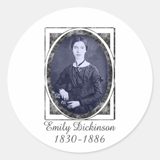 Sticker Rond Emily Dickinson (Devant)