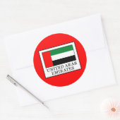 Sticker Rond Émirats arabes unis (Enveloppe)