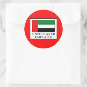 Sticker Rond Émirats arabes unis (Sac)