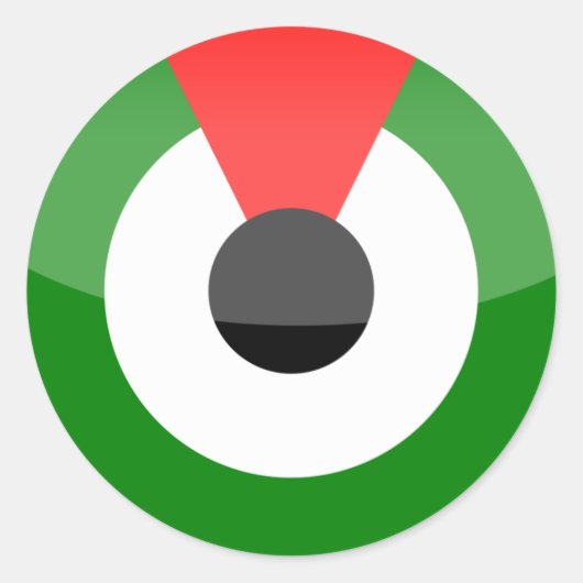 Sticker Rond Émirats arabes unis (Devant)