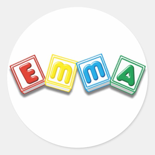 Sticker Rond Emma (Devant)