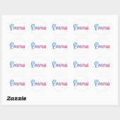 Sticker Rond Emma stylish Cursive (Feuille)