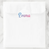 Sticker Rond Emma stylish Cursive (Sac)