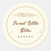 Sticker Rond Emma's Bakery sur mesure (Devant)