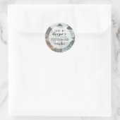 Sticker Rond Emmène-moi plus loin que mes pieds ne pourraient j (Sac)