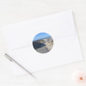 Sticker Rond Emmenez-moi à la plage ! (Enveloppe)