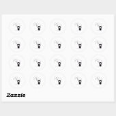 Sticker Rond EMO inutile (Feuille)