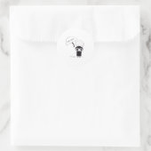 Sticker Rond EMO inutile (Sac)