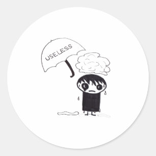 Sticker Rond EMO inutile