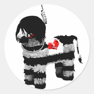 Sticker Rond emo piñata