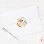 Sticker Rond emoji anniversaire heureux (Enveloppe)