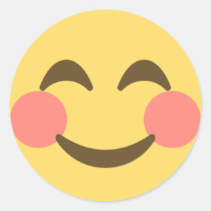 Sticker Rond Emoji de sourire