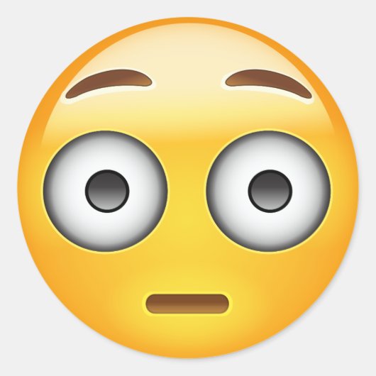 Sticker Rond Emoji du visage rouillé (Devant)