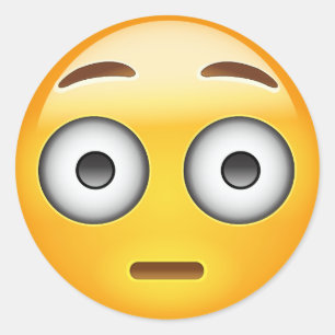 Sticker Rond Emoji du visage rouillé